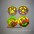 Customized logo invisible black-light pattern 3D laser irregular hologram sticker/label printing